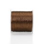 Fil polyester de couleur marron, pailleté, 0.3mm x 150m