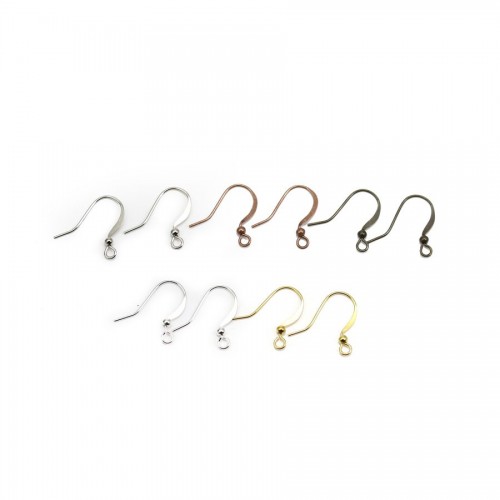 Crochets d'oreilles en métal x 20pcs