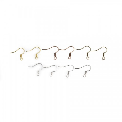 Crochet d'orellie en métal x 20 pcs