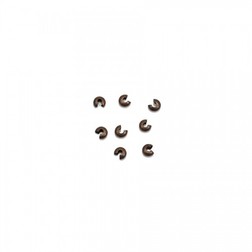 Cache noeud en métal 4mm en couleur cuivre x 50pcs