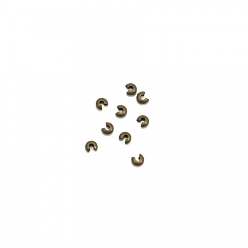 Cache noeud en métal 4mm en couleur bronze x 50pcs