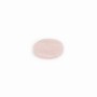 Cabochon quartz rose, rond plat 25mm x 1pc