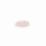 Cabochon quartz rose, rond plat 12mm x 1pc
