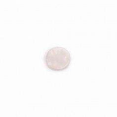 Cabochon quartz rose, rond plat 12mm x 1pc