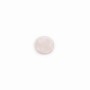 Cabochon quartz rose, rond plat 12mm x 1pc