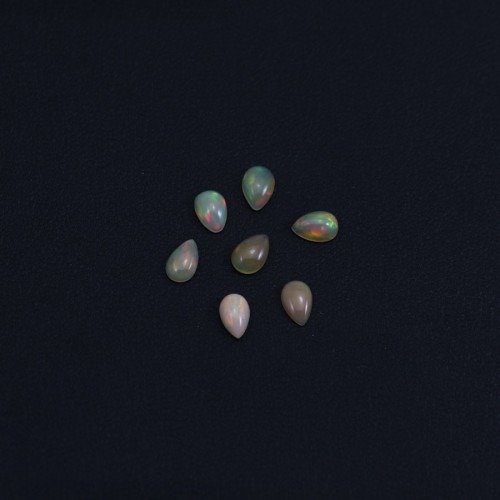 Cabochon opale ethiopian goutte 4x6mm x 1pc