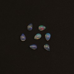 Cabochon opale ethiopian goutte 4x6mm x 1pc