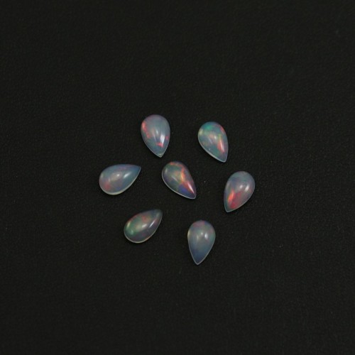 Cabochon opale ethiopian goutte 5x8mm x 1pc