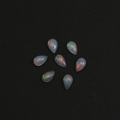 Cabochon opale ethiopian goutte 5x8mm x 1pc
