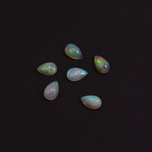 Cabochon opale ethiopian goutte 5x8mm x 1pc