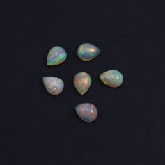 Cabochon opale ethiopian goutte 7x9mm x 1pc