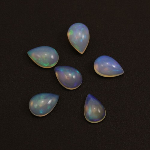 Cabochon opale ethiopian goutte 9x13mm x 1pc