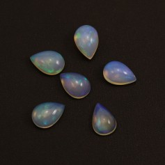 Cabochon opale ethiopian goutte 9x13mm x 1pc