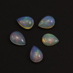 Cabochon opale ethiopian goutte 12x16mm x 1pc
