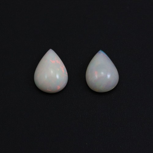 Cabochon opale ethiopian goutte 15x20mm x 1pc
