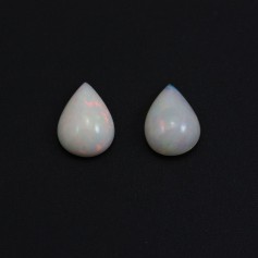 Cabochon opale ethiopian goutte 15x20mm x 1pc