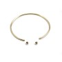 Bracelet jonc, boule à visser, en gold filled 65mmx2.3mm x 1pc