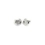 Crochet d'oreille en argent 925, porte cabochon 8mm x 2pcs