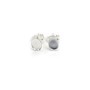 Clous d'oreilles plateau oval pour cabochon 5x7mm en argent 925 x 2pcs
