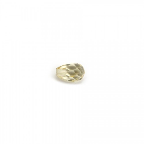 Pendente de citrinos, forma de gota facetada x 1pc
