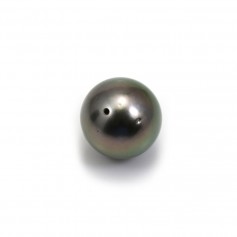 Perle de culture de Tahiti de forme ronde semi percée 13.7mm x pc