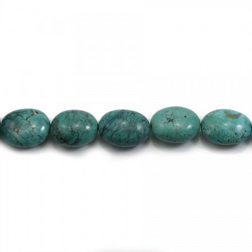 Natural turquoise, in oval shaped, 18-20x22-26mm x 40cm