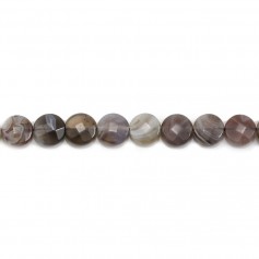 Agate of the botswana roundel faceted 5x8mm x 40cm