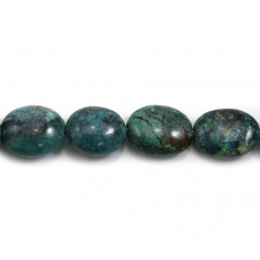 Turquoise ovale 18-20x21-25mm x 40cm