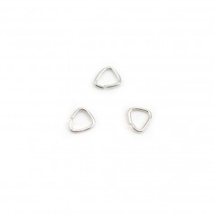 Anneaux triangulaires ouverts en argent 5x0,6mm x 20pcs
