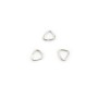 Anneaux triangulaires ouverts en argent 5x0,6mm x 20pcs
