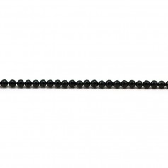 Onyx black, round, 2mm x 39cm