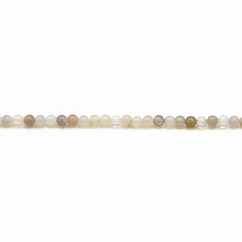 Agate du botswana ronde 2mm x 40cm