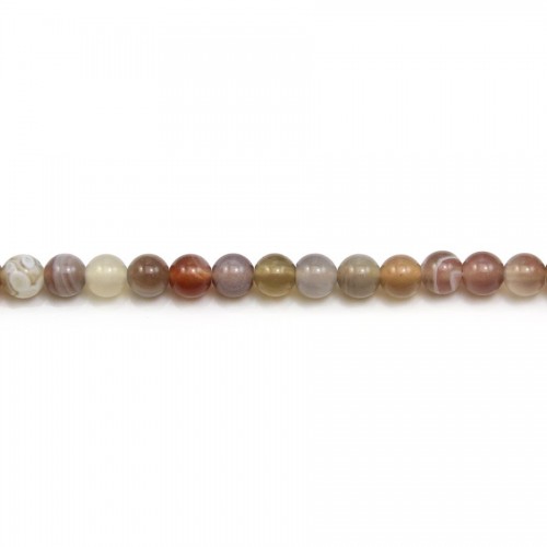 Agate botswana round 4mm x 40cm