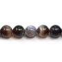 Round agate of the botswana 14mm x 40cm