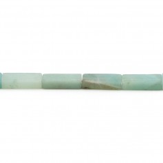 Amazonite bleu, en forme de rectangle, de taille 4 * 13.5mm x 40cm