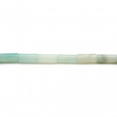 Amazonite tube 3.5x8mm x 40cm