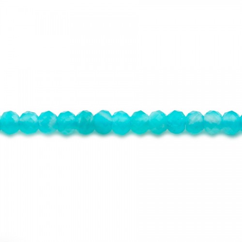 Amazonite rondelle facette 2.7x3.7mm x 39cm