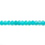 Amazonite roundel faceted 2x3mm x 39cm