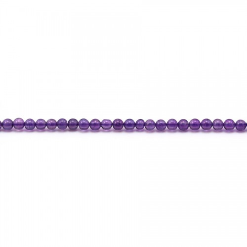 Améthyste ronde 2mm x 40cm