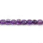 Amethyst faceted flat round 6mm x 39cm