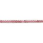 Quartz fraise en forme de cube facette 2mm x 40cm
