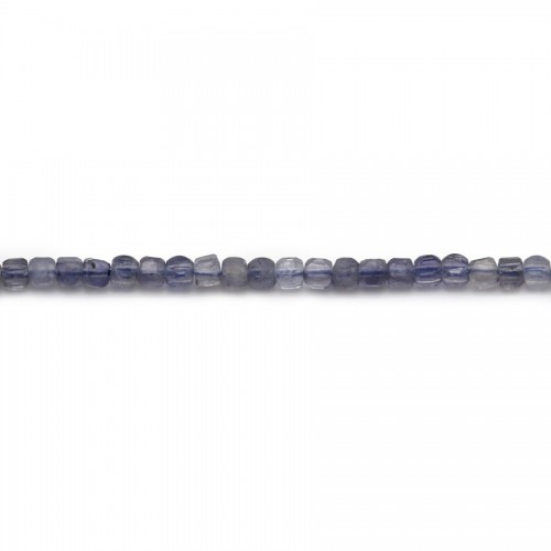 Cordierite (Iolite), cubo facetado, 2mm x 40cm