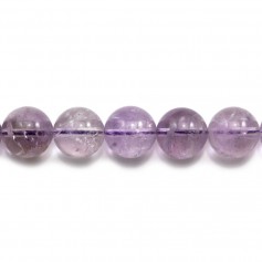 Clear Amethyst Faceted Oval 22x30mm x 40cm