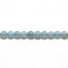 Aigue-Marine Rond 5mm x 40cm