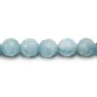 Aigue-Marine Ronde Facette 10mm x 40cm