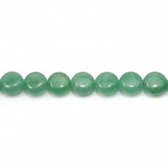 Aventurine flat round 8mm x 40cm