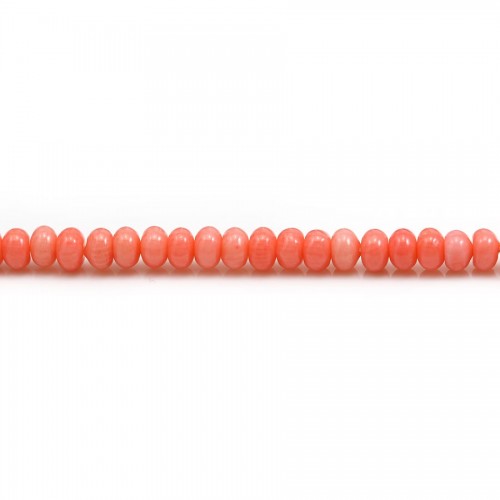 Bamboo mer teinte orange Rondelle