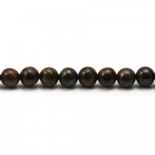Bronzite of round shape, measuring 6mm, x 40cm