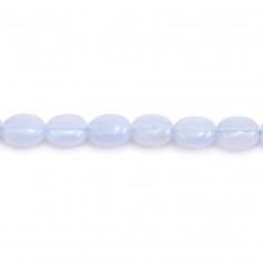 Calcédoine Ovale 6 *8mm x 5pcs