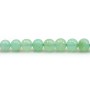 Chrysoprase de couleur verte, de forme ronde, 5mm x 4pcs